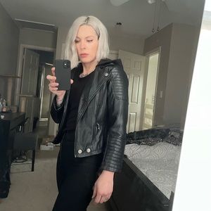 Girls Faux Leather Jacket